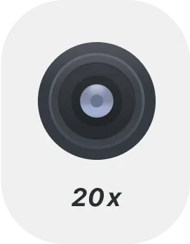 20x zoom preset in ZoomCam